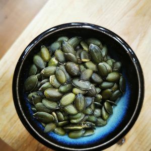 Pipa calabaza pelada cruda