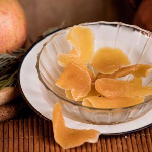 Mango deshidratado en tiras