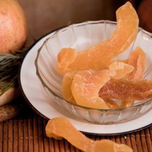 Melón cantalupe deshidratado