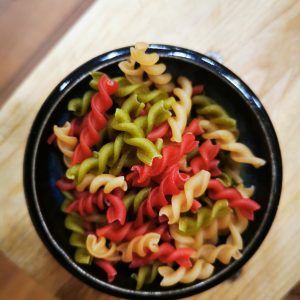 espirales de pasta sin gluten