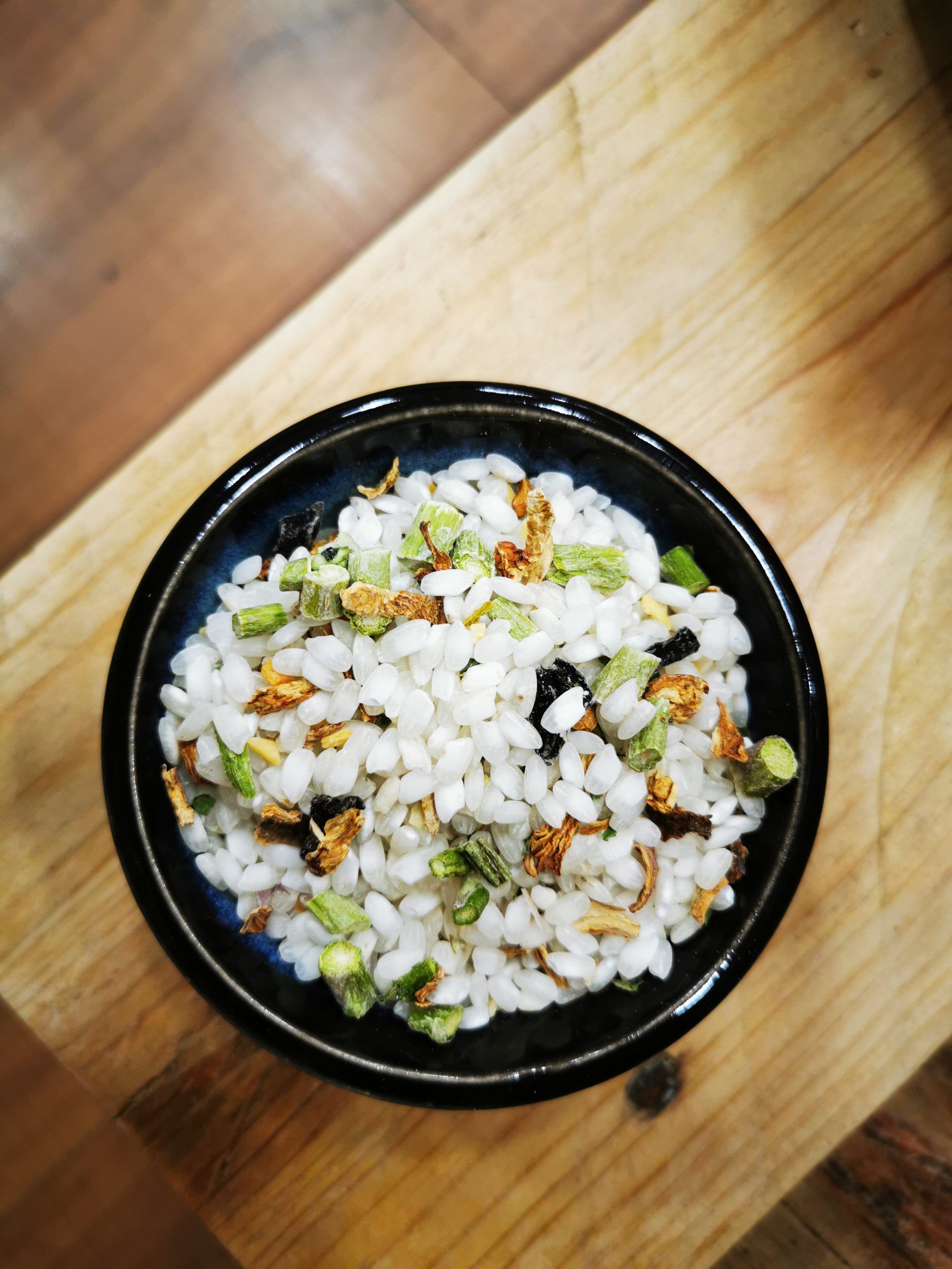 risotto setas y espárragos