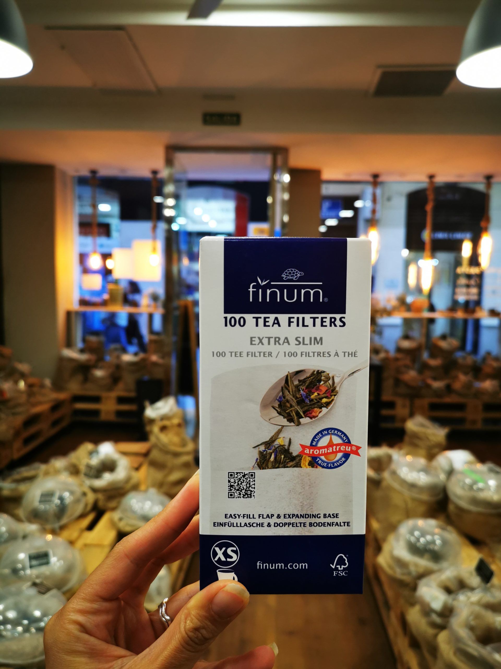 filtro de papel para té