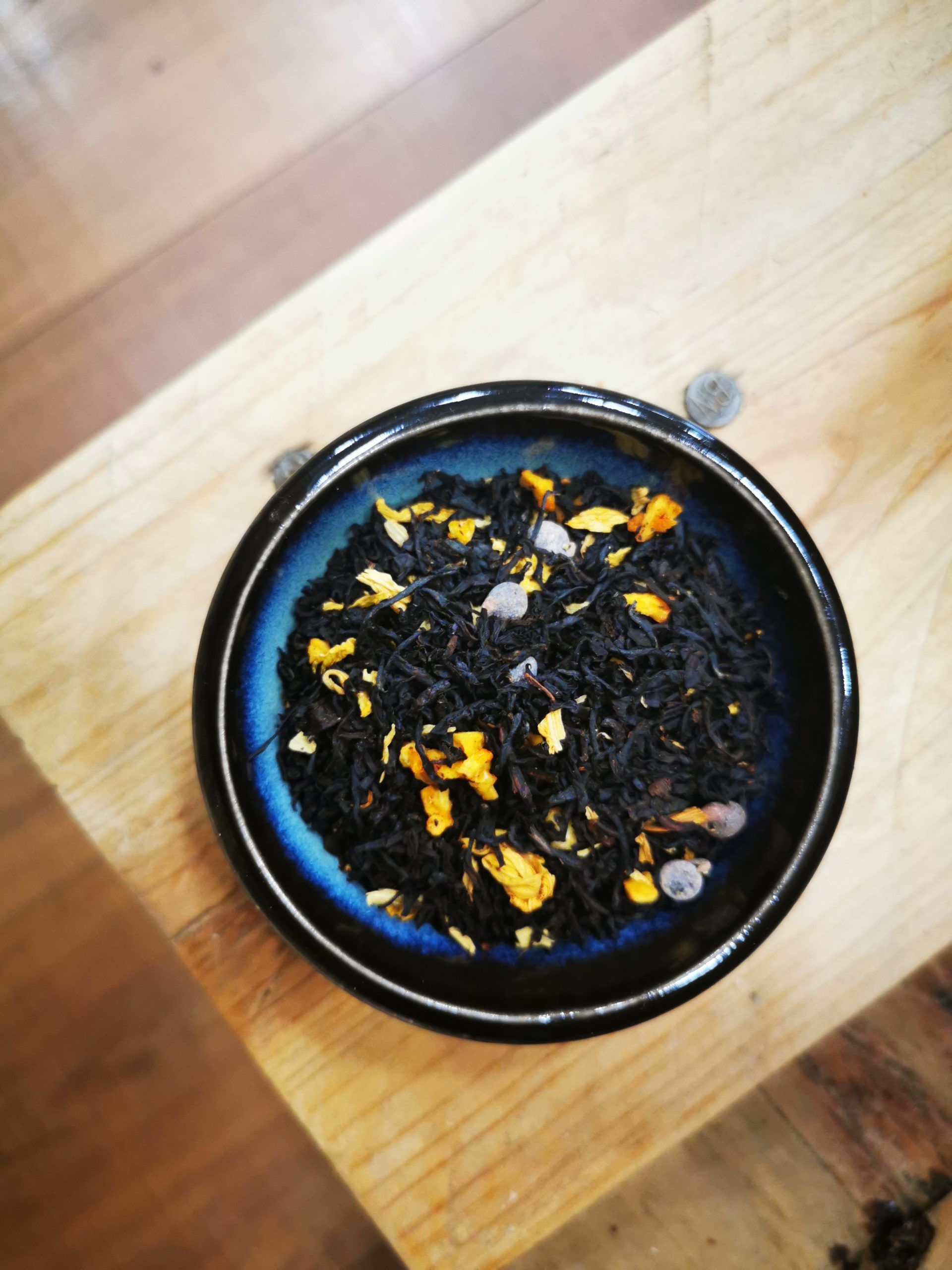 té chocolate y naranja
