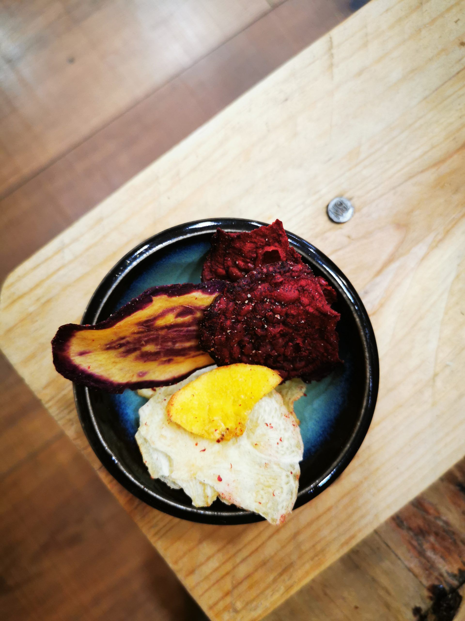 chips de verdura y platano